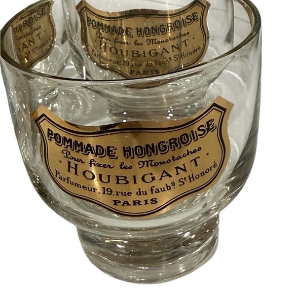 Houbigant Parfumeur Paris Advertisement Cocktail Whiskey Glasses Set of 4 - Picture 5 of 5